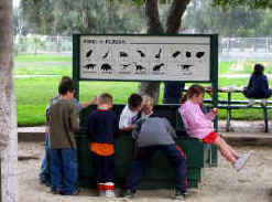 Find-a-Fossil interactive outdoor exhibit